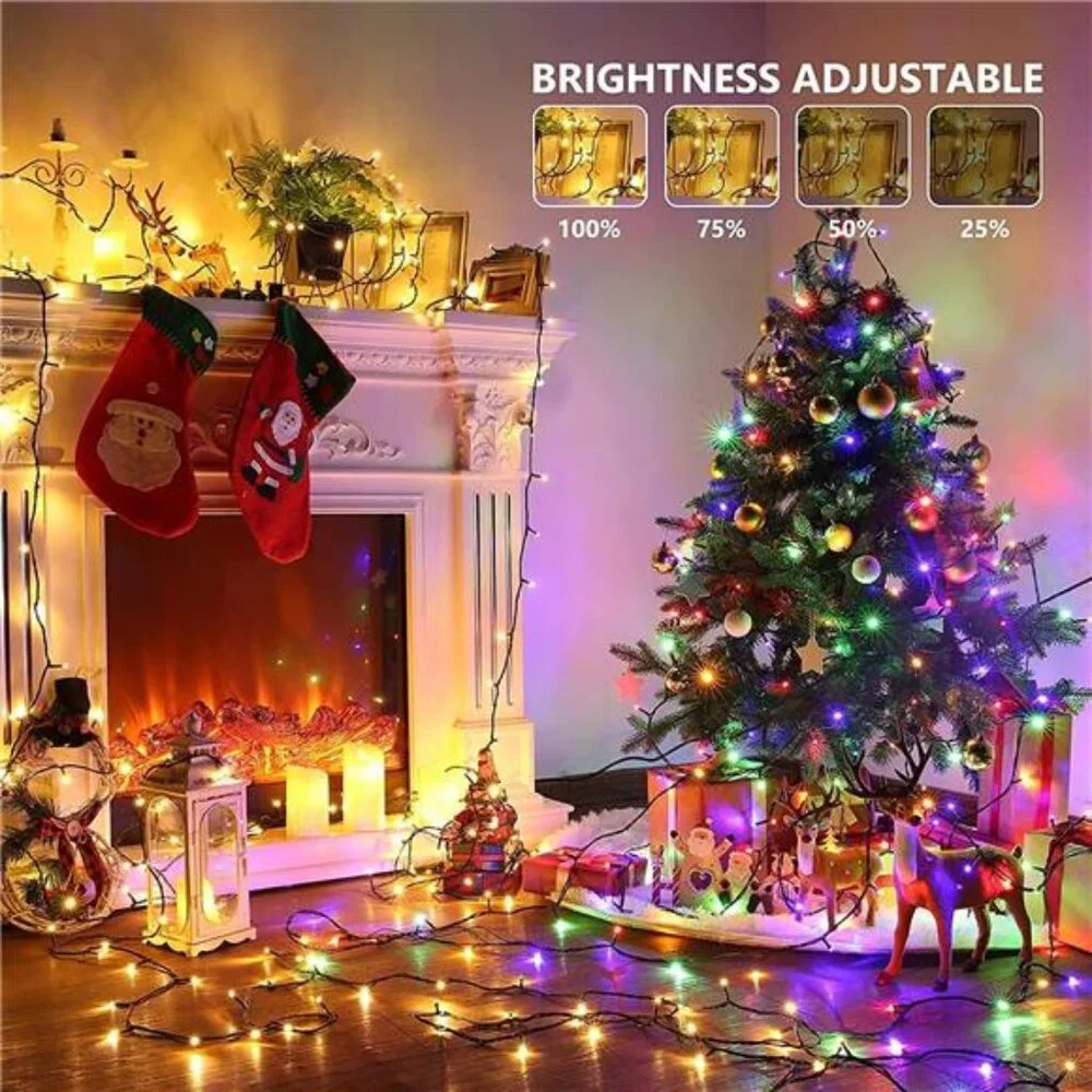 164FT 500 LED Christmas Fairy Lights, Warm White & Multi Color String Lights